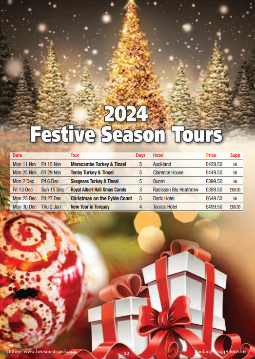 UK Coach Holidays Bensons Travel